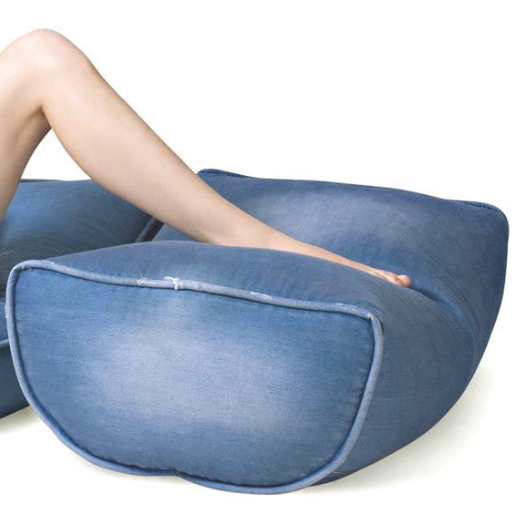 VIP Bean Bag Ottoman (Denim Jeanious)