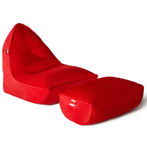 VIP Bean Bag Sofa + Ottoman Set (Street Cred Red)