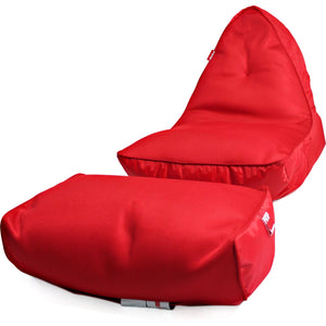 VIP Bean Bag Sofa + Ottoman Set (Street Cred Red)