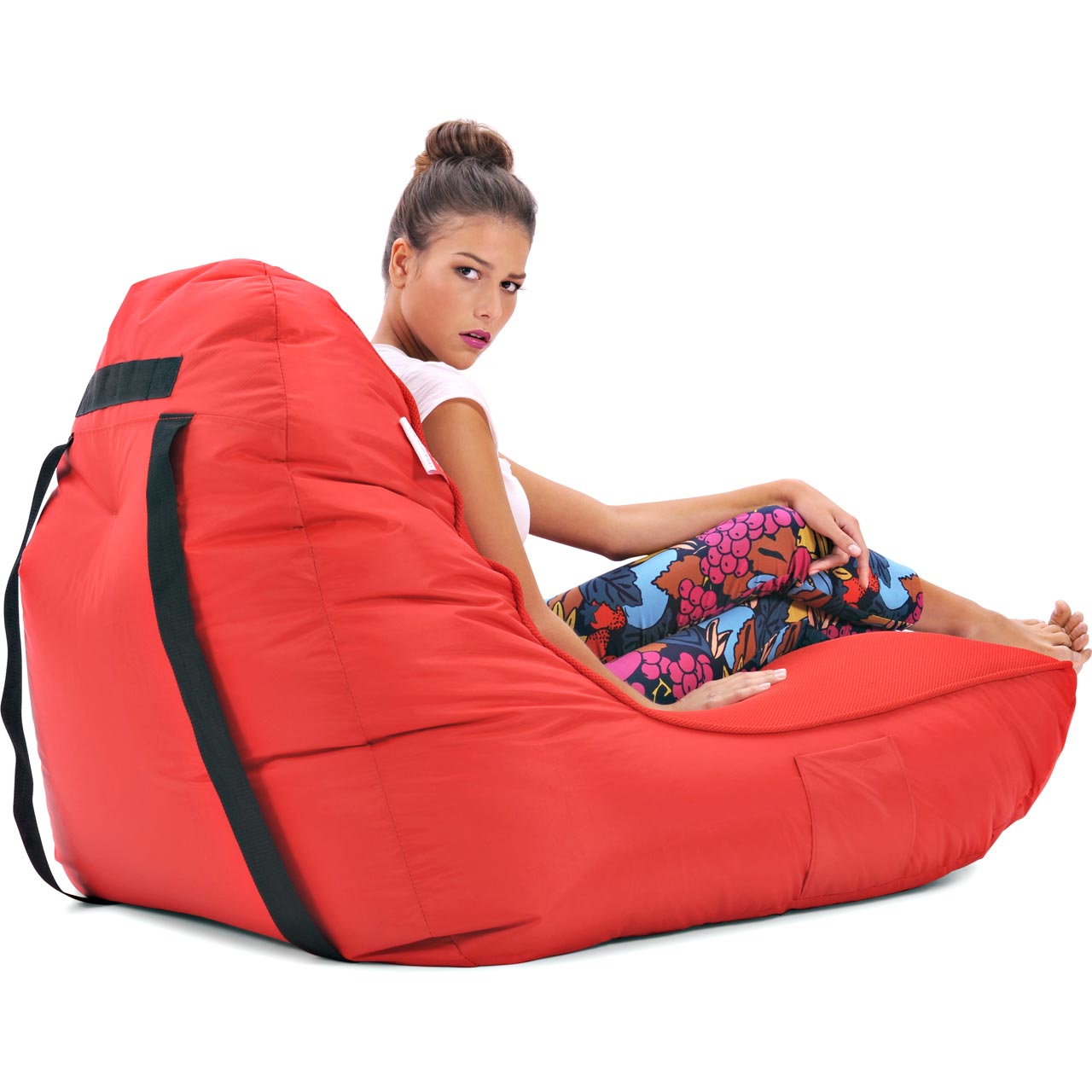 VIP Bean Bag Sofa + Ottoman Set (Street Cred Red)