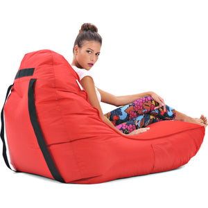 VIP Bean Bag Sofa + Ottoman Set (Street Cred Red)