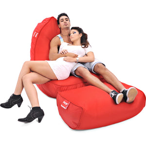 VIP Bean Bag Sofa + Ottoman Set (Street Cred Red)